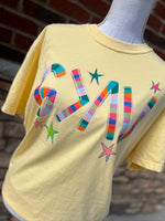 Load image into Gallery viewer, Striped God Is Greater Than The Highs and Lows on Comfort Colors (Shown on Butter)
