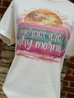 Load image into Gallery viewer, Colorful Sunrise His Mercies Are New Every Morning on Cream
