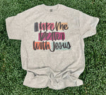 Load image into Gallery viewer, I Like Me Better With Jesus on Ash Gray
