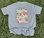 Load image into Gallery viewer, Motherhood Is Kingdom Work Floral on Comfort Colors (Shown on Ice Blue)
