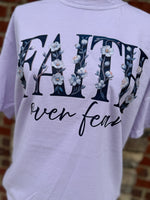 Load image into Gallery viewer, Faith over Fear on Comfort Colors Orchid
