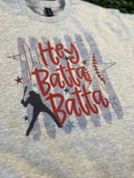 Load image into Gallery viewer, Hey Batta Batta on Ash Gray
