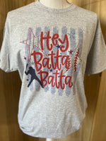 Load image into Gallery viewer, Hey Batta Batta on Ash Gray
