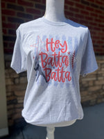 Load image into Gallery viewer, Hey Batta Batta on Ash Gray
