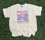 Load image into Gallery viewer, Saved And Salty Beach Club on White
