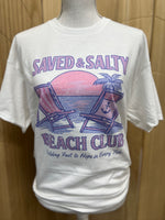 Load image into Gallery viewer, Saved And Salty Beach Club on White
