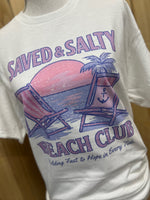 Load image into Gallery viewer, Saved And Salty Beach Club on White
