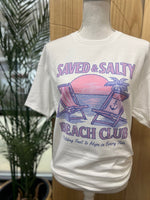 Load image into Gallery viewer, Saved And Salty Beach Club on White

