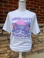 Load image into Gallery viewer, Saved And Salty Beach Club on White

