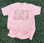 Load image into Gallery viewer, Floral Varsity AMEN with Pearls on Comfort Colors (Shown on Blossom)
