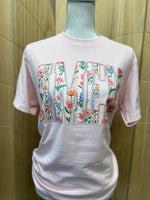 Load image into Gallery viewer, Floral Varsity AMEN with Pearls on Comfort Colors (Shown on Blossom)
