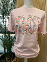 Load image into Gallery viewer, Floral Varsity AMEN with Pearls on Comfort Colors (Shown on Blossom)
