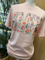 Load image into Gallery viewer, Floral Varsity AMEN with Pearls on Comfort Colors (Shown on Blossom)
