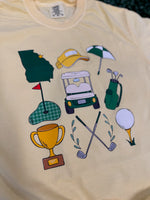 Load image into Gallery viewer, Georgia Golf Icons on Comfort Colors (Shown on Butter)
