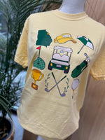 Load image into Gallery viewer, Georgia Golf Icons on Comfort Colors (Shown on Butter)
