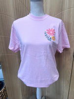 Load image into Gallery viewer, Front/Back Floral Hem of His Garment on Comfort Colors (Shown on Blossom)
