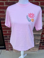 Load image into Gallery viewer, Front/Back Floral Hem of His Garment on Comfort Colors (Shown on Blossom)
