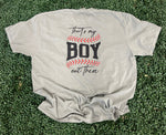 Load image into Gallery viewer, Front/Back That's My Boy Out There on Comfort Colors (Shown on Granite)
