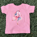Load image into Gallery viewer, Ballerina Unicorn on Rabbit Skins Pink
