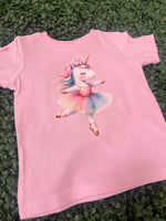 Load image into Gallery viewer, Ballerina Unicorn on Rabbit Skins Pink
