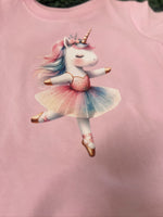 Load image into Gallery viewer, Ballerina Unicorn on Rabbit Skins Pink
