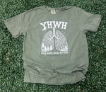 Load image into Gallery viewer, YHWH Every Breath Speaks His Name on Comfort Colors Moss
