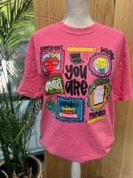 Load image into Gallery viewer, You Are Collage on Comfort Colors (Shown on Crunchberry)
