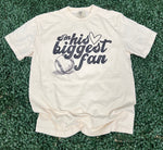 Load image into Gallery viewer, I'm His Biggest Fan Baseball on Comfort Colors (Shown on Ivory)
