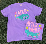 Load image into Gallery viewer, Front/Back Later Gator on Comfort Colors Violet
