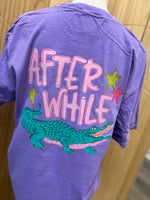 Load image into Gallery viewer, Front/Back Later Gator on Comfort Colors Violet
