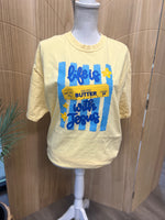 Load image into Gallery viewer, Life Is Butter With Jesus Vertical Stripes on Comfort Colors (Shown on Butter)
