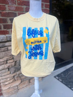 Load image into Gallery viewer, Life Is Butter With Jesus Vertical Stripes on Comfort Colors (Shown on Butter)

