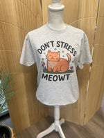 Load image into Gallery viewer, Don't Stress Meowt Orange Cat on Ash Gray
