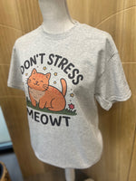 Load image into Gallery viewer, Don't Stress Meowt Orange Cat on Ash Gray

