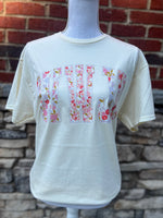 Load image into Gallery viewer, Floral Pearl WWJD on Gildan Light Cotton

