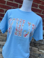 Load image into Gallery viewer, Floral Pearl WWJD on Gildan Light Cotton
