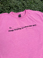 Load image into Gallery viewer, Front/Back God Is Still Writing Your Story on Gildan Softstyle Heather Radiant Orchid
