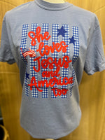 Load image into Gallery viewer, She Loves Jesus And America Too on Comfort Colors (Shown on Washed Denim)
