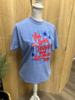 Load image into Gallery viewer, She Loves Jesus And America Too on Comfort Colors (Shown on Washed Denim)
