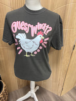Load image into Gallery viewer, Front/Back Guess What Chicken Butt on Comfort Colors Pepper
