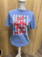 Load image into Gallery viewer, God Shed His Grace On Thee on Comfort Colors (Shown on Washed Denim)
