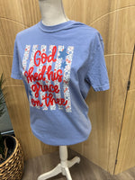 Load image into Gallery viewer, God Shed His Grace On Thee on Comfort Colors (Shown on Washed Denim)
