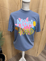 Load image into Gallery viewer, Retro Momhood on Comfort Colors (Shown on Blue Jean)
