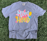 Load image into Gallery viewer, Retro Momhood on Comfort Colors (Shown on Blue Jean)

