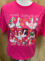 Load image into Gallery viewer, Ducks Most Definitely Not All In A Row on Gildan Softstyle Heliconia
