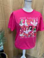 Load image into Gallery viewer, Ducks Most Definitely Not All In A Row on Gildan Softstyle Heliconia
