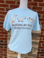Load image into Gallery viewer, Walking By Faith Tripping Constantly Geese on Comfort Colors (Shown on Chambray)
