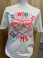 Load image into Gallery viewer, Schools Out For Summer Smiley on Comfort Colors (Shown on Ivory)

