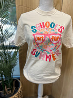 Load image into Gallery viewer, Schools Out For Summer Smiley on Comfort Colors (Shown on Ivory)
