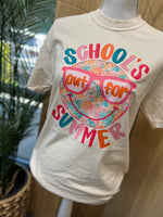 Load image into Gallery viewer, Schools Out For Summer Smiley on Comfort Colors (Shown on Ivory)
